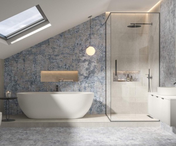 Универсальная плитка (керамогранит) Aparici Rug Grey Natural 49.75x99.55 см