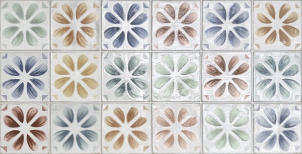 Настенная плитка (из керамогранта) Gayafores Deco Iris Mix 32x62.5 см