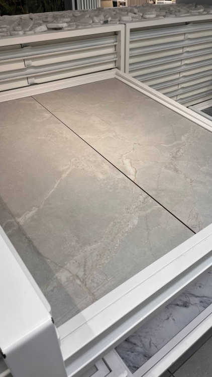 Универсальная плитка (керамогранит) Farro Franca Bianco Sugar Carving 120x60 см