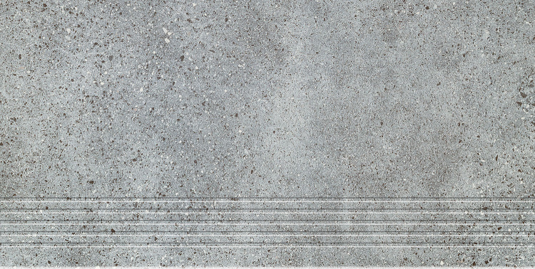 Ступень напольная из керамогранита Domino Otis grey 59,8x29,8 см