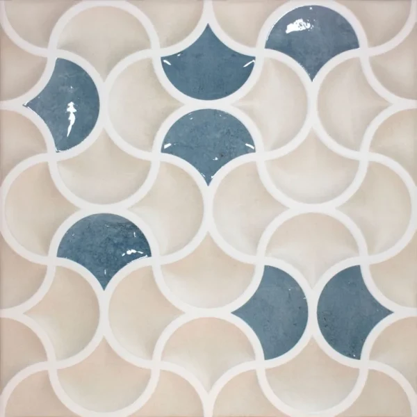 Настенная плитка (из керамогранита) Realonda Bari Lattice Sand Aqua 33x33 см