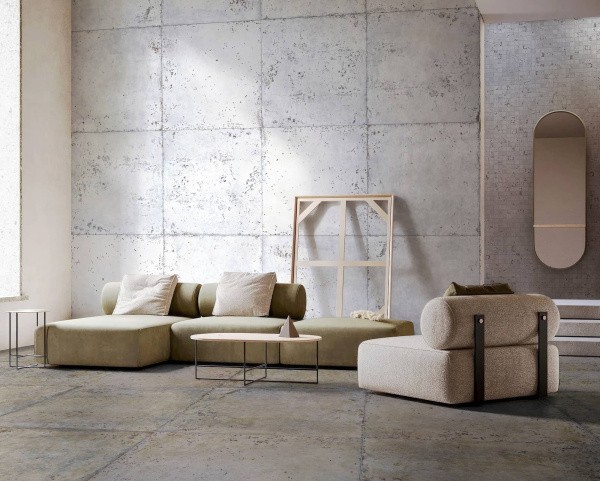 Универсальная плитка (керамогранит) Aparici Vulcano Ice Natural 49.75x99.55 см