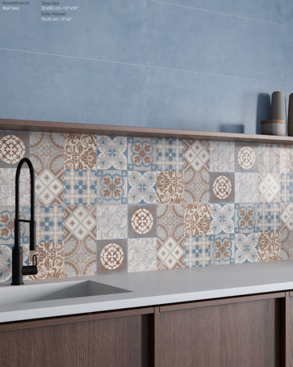 Универсальная плитка (керамогранит) Azuvi Terra Sea 120x60 см