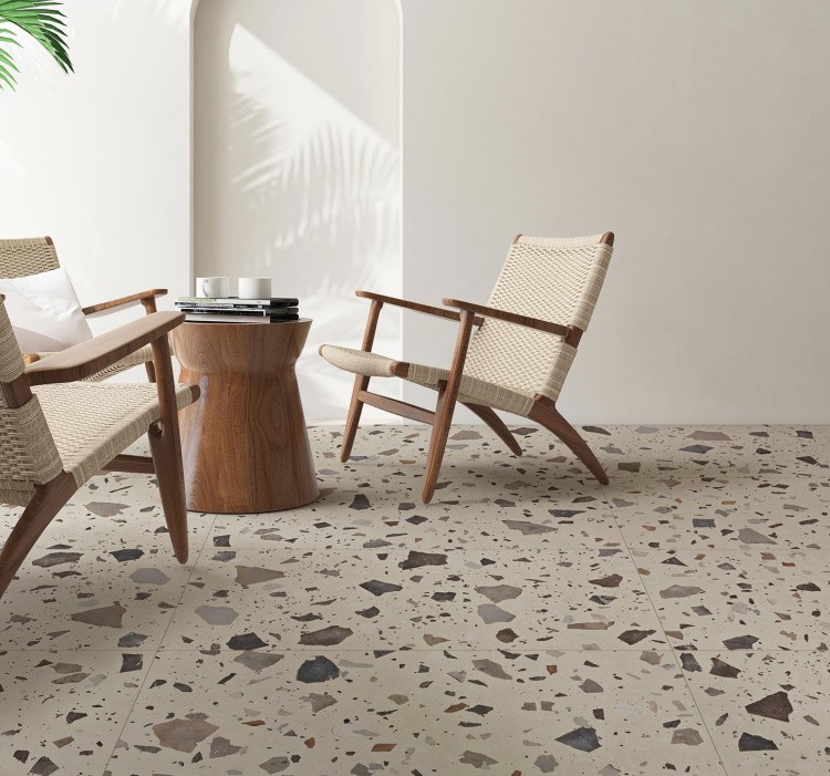 Универсальная плитка (керамогранит) Aparici Pebble Ivory Natural 59.55x59.55 см