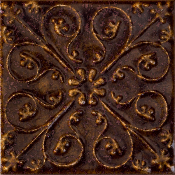 Настенный декор Tubadzin Tinta brown mix 14,8x14,8 см