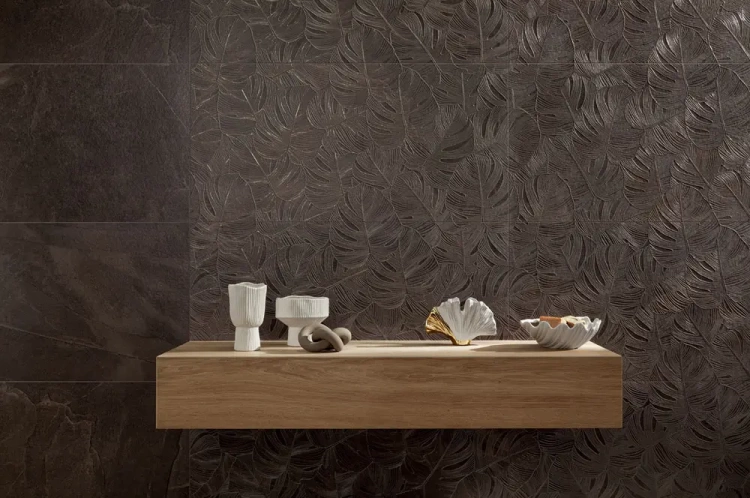 Универсальная плитка (керамогранит) Tubadzin Grand Cave brown STR 119.8x119.8 см