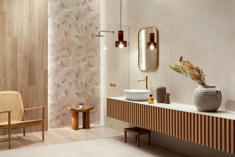 Универсальная плитка (керамогранит) Tubadzin Torano Beige LAP 274.8x119.8 см