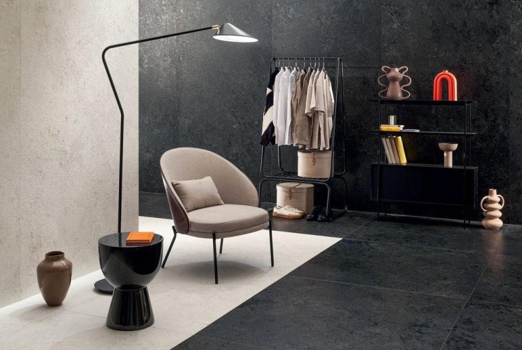 Универсальная плитка (керамогранит) Tubadzin Vanilla black STR 274.8x119.8 см Универсальная плитка (керамогранит) Tubadzin Vanilla black STR 274.8x119.8 см