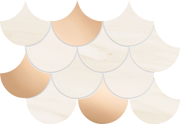 Настенная мозаика Tubadzin Sheen copper 29x19.3 см