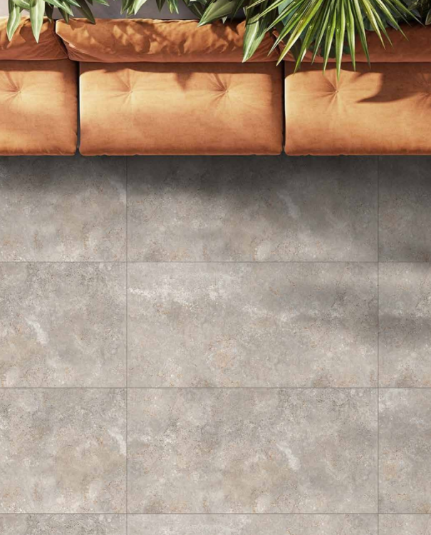 Утолщенный керамогранит Ennface Blanche Choco STR 60x120 см