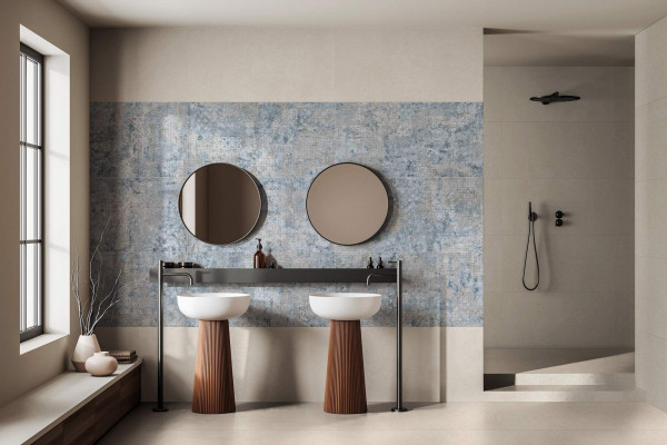 Универсальная плитка (керамогранит) Aparici Ciment Ivory Natural 50x100 см