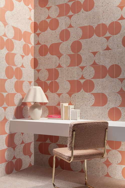 Универсальная плитка (керамогранит) Tubadzin Funky pink 59,8x59,8 см Универсальная плитка (керамогранит) Tubadzin Funky pink 59,8x59,8 см