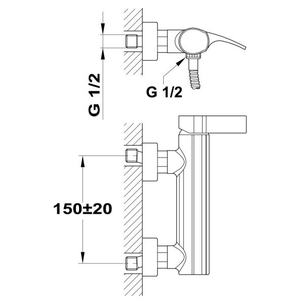 Ð¡Ð¼ÐµÑÐ¸Ñ‚ÐµÐ»ÑŒ Ð´Ð»Ñ Ð´ÑƒÑˆÐ° Teka VITA 24.231.02.00 