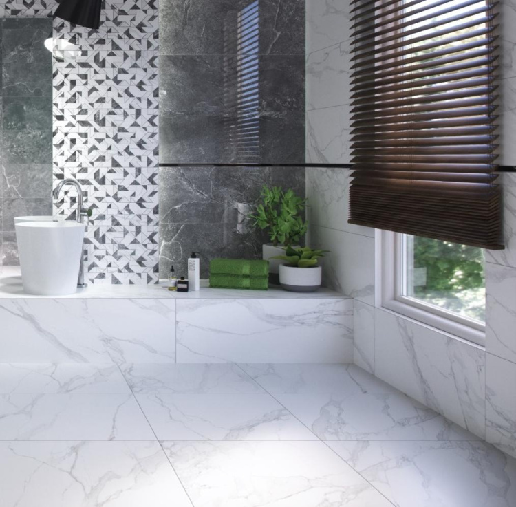 Настенная плитка Tubadzin Bireno white 32,8x89,8 см Настенная плитка Tubadzin Bireno white 32,8x89,8 см