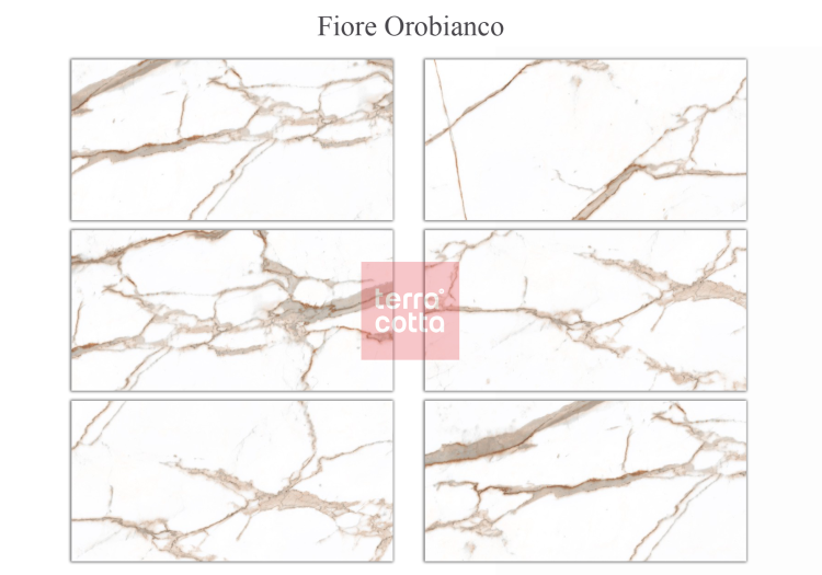 Универсальная плитка (керамогранит) Fiore Orobianco RT 60x120 см