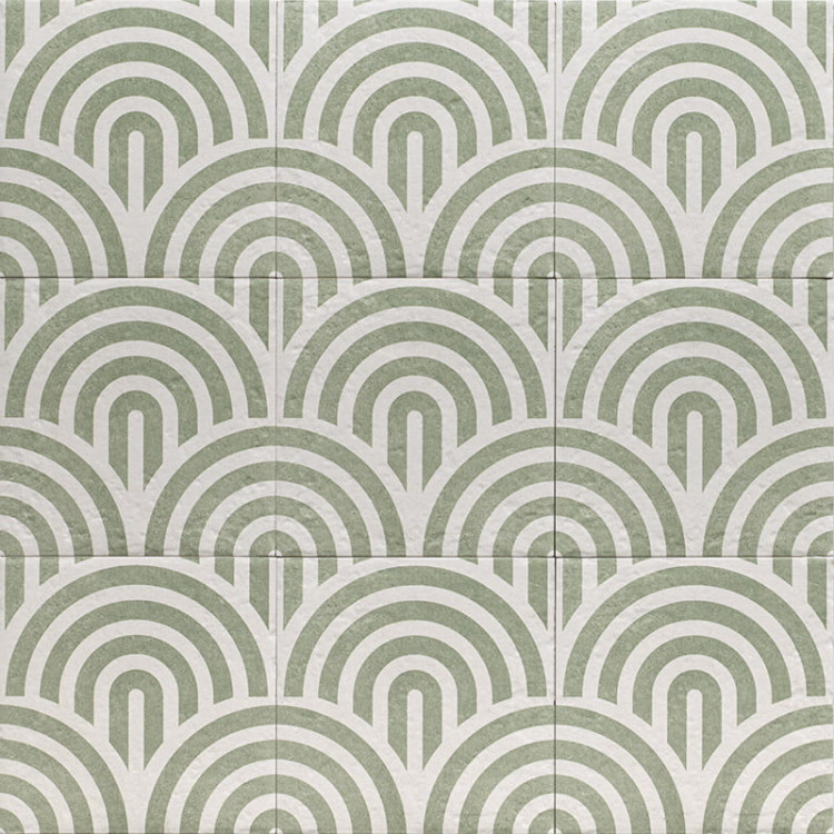 Универсальная плитка (керамогранит) Mainzu Decor Green Three 20x20 см