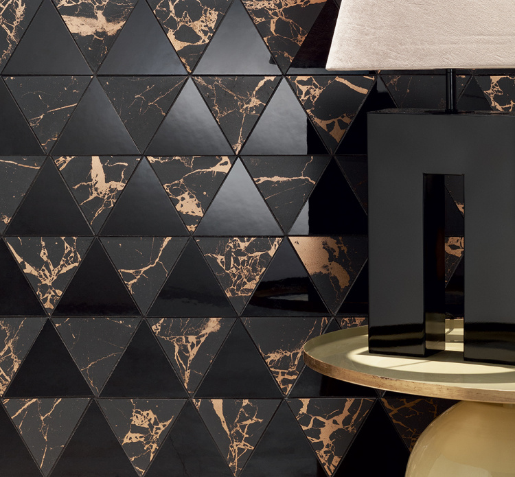 Настенная мозаика Tubadzin Gold Moon dark 32.8x25.8 см