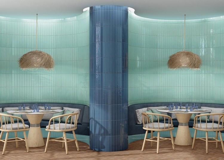 Настенная плитка Mainzu Sidney Navy 5x30 см