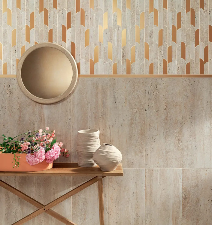 Настенная плитка Tubadzin Tissue beige 74.8x29.8 см