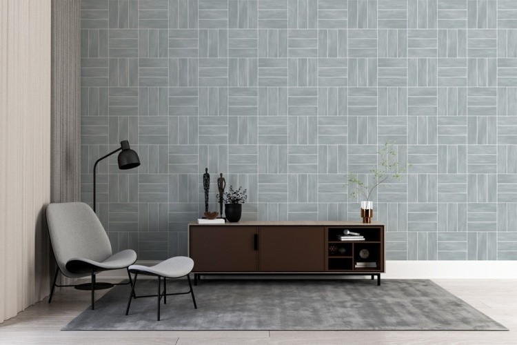 Универсальная плитка (керамогранит) Ennface Camelot Grey glossy 7.5x22.5 см