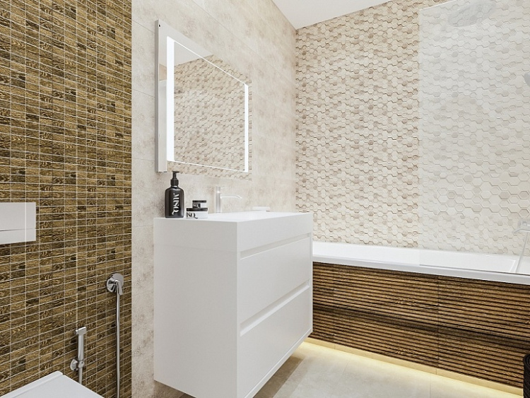 Настенная плитка Rubra hex STR 298 x 598 mm 