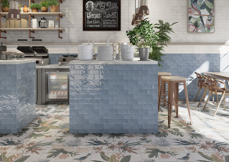 Настенная плитка Mainzu Original Blu 7.5*30 см