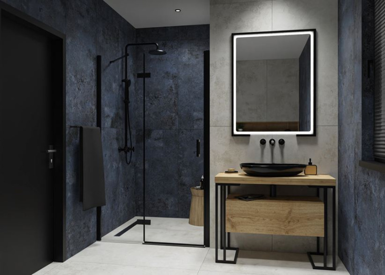 Универсальная плитка (керамогранит) Tubadzin Torano anthrazite LAP 119.8x119.8 см Универсальная плитка (керамогранит) Tubadzin Torano anthrazite LAP 119.8x119.8 см