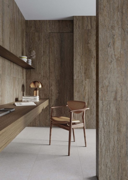 Универсальная плитка (керамогранит) Gayafores Travertino Walnut 59.1x119.1 см