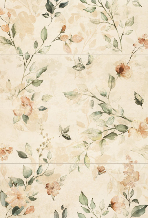 Настенный декор Tubadzin Pravia flower 132x89,8 (4 элемента)