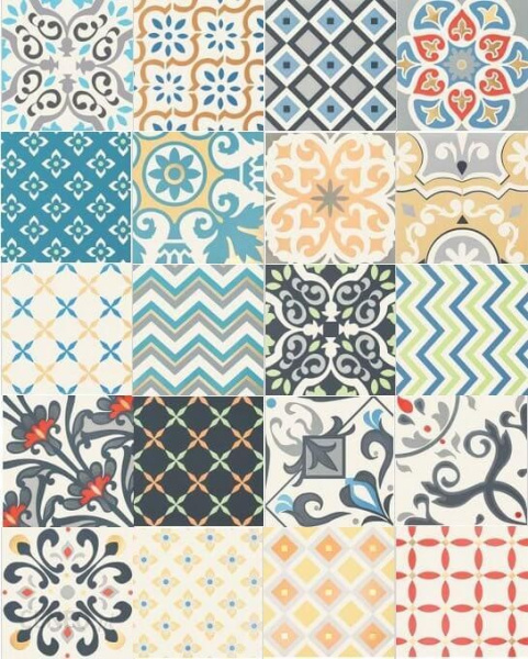 ÐÐ°ÑÑ‚ÐµÐ½Ð½Ñ‹Ð¹ Ð´ÐµÐºÐ¾Ñ€ (20 Ñ€Ð°Ð·Ð½Ñ‹Ñ… Ð´Ð¸Ð·Ð°Ð¹Ð½Ð¾Ð² Ð² Ð¾Ð´Ð½Ð¾Ð¹ ÑƒÐ¿Ð°ÐºÐ¾Ð²ÐºÐµ) Tubadzin Patch White 22.3x22.3 ÑÐ¼