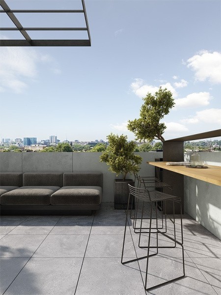 Утолщенная плитка (керамогранит) Tubadzin Lavish grey koraTER STR 59.8x59.8x1.8 см