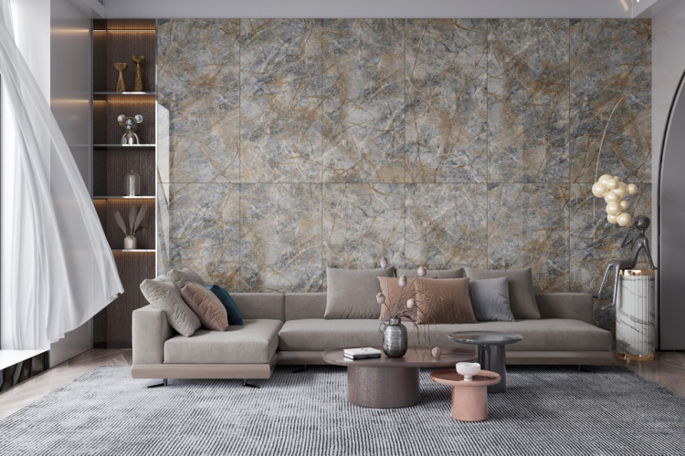 Универсальная плитка (керамогранит) Ennface Teriber High Glossy 160x80 см