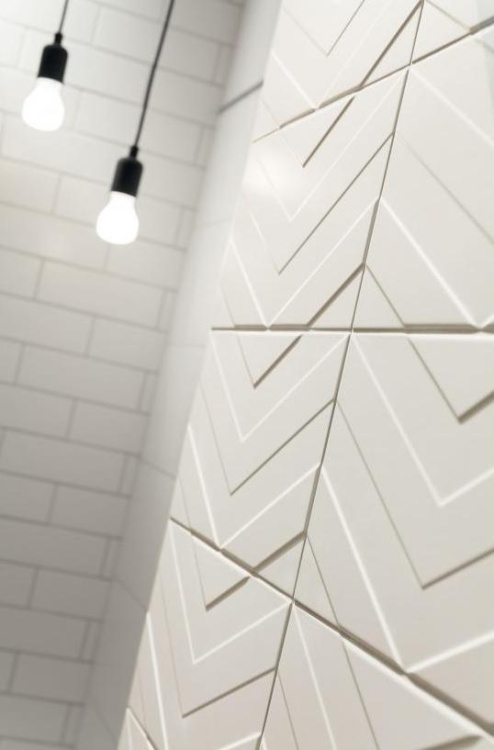 Настенная плитка Karelia white arrow STR 223x448 mm