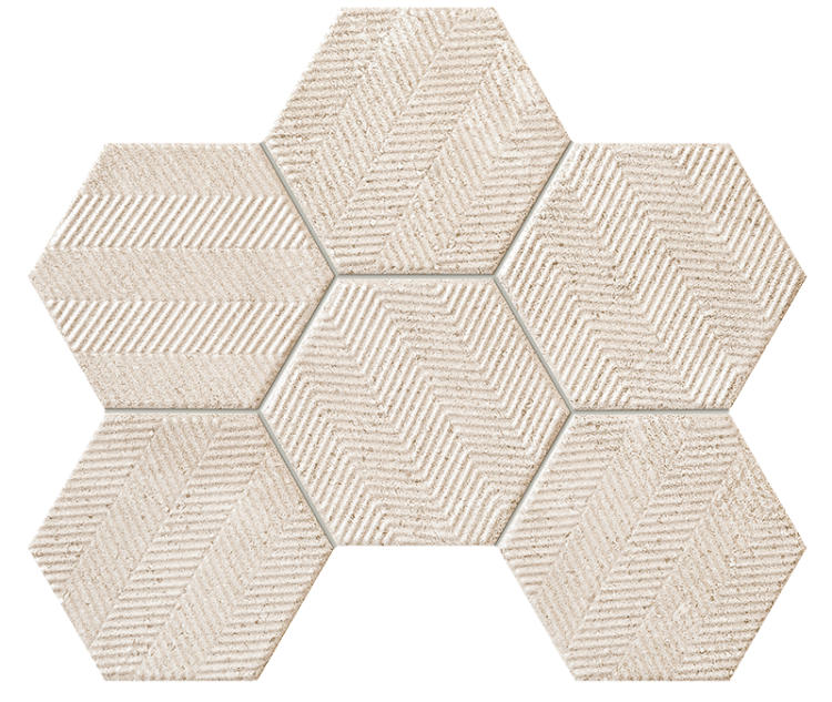 Настенная мозаика Tubadzin Sfumato hex 28,9x22,1 см