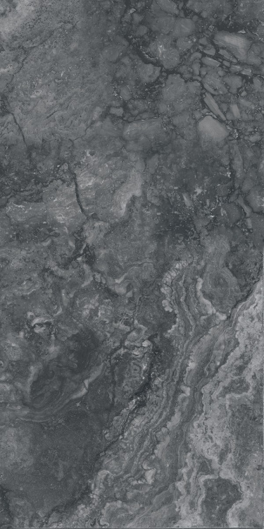 Универсальная плитка (керамогранит) Farro Ribeira Stone Nero Lappato+Carving 120x60 см