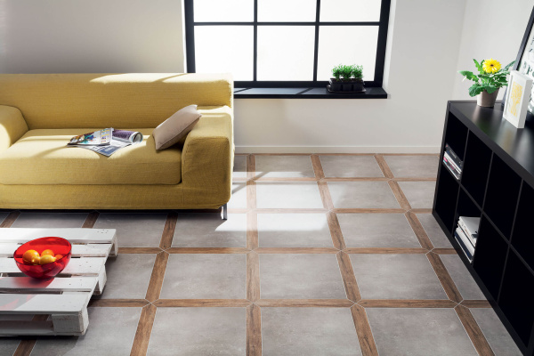 Напольная плитка Duo szara 450 x 450 mm