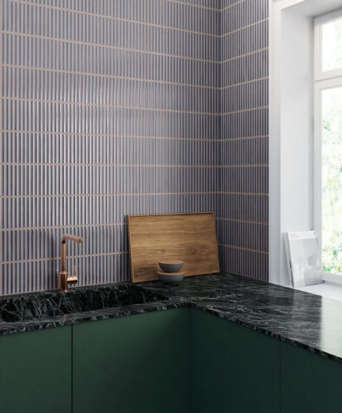 Настенная плитка (из керамогранита) Gayafores Deco Lingot Blue 32x62.5 см