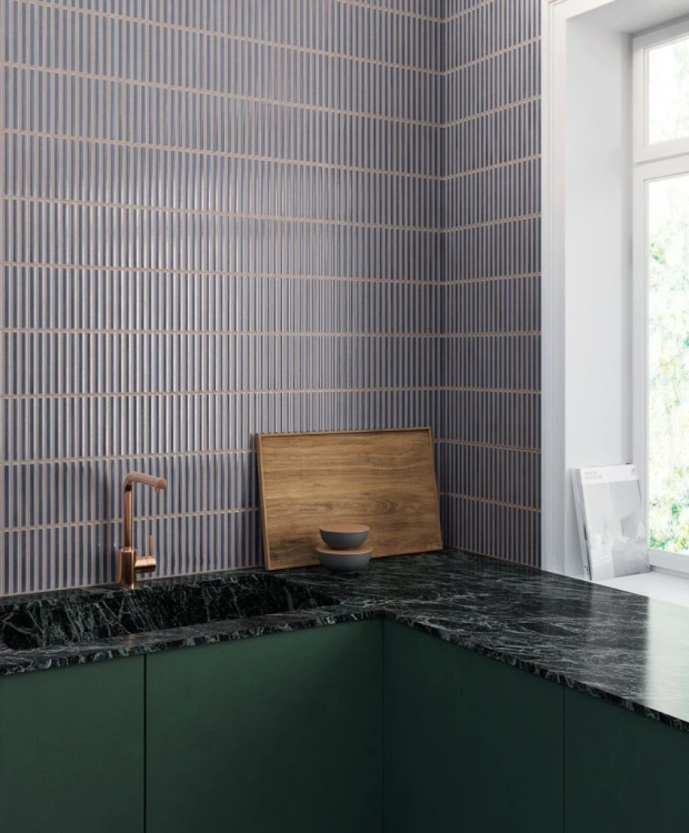 Настенная плитка (из керамогранита) Gayafores Deco Lingot Blue 32x62.5 см