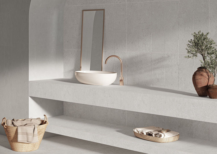 Универсальная плитка (керамогранит) Azuvi Shalem White 120x60 см