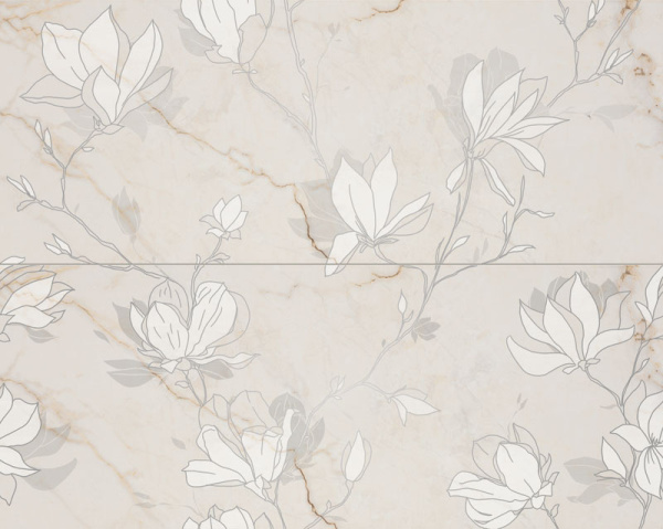 ÐÐ°ÑÑ‚ÐµÐ½Ð½Ñ‹Ð¹ Ð´ÐµÐºÐ¾Ñ€ 2-Ñ… ÑÐ»ÐµÐ¼ÐµÐ½Ñ‚Ð¾Ð²Ñ‹Ð¹ Tubadzin Liberte fleur 2x29.8x74.8 (74.8x59.8) ÑÐ¼