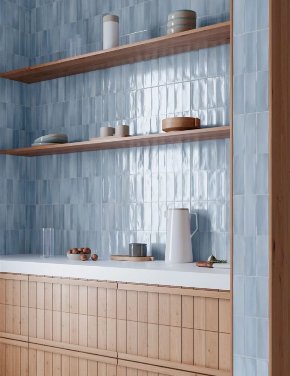 Настенная плитка (из керамогранита) Gayafores Deco Allure Blue 32x62.5 см