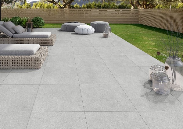 Утолщенный керамогранит Ennface Cement Steel 60x60 см