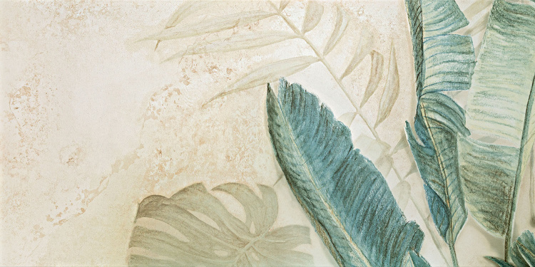Универсальный декор (из керамогранита) Tubadzin Alabaster 3 Shine leaves A 119,8x59,8 см