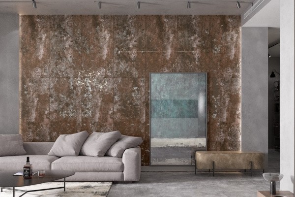 Универсальная плитка (керамогранит) Ennface Oxido Argentum 120x60 см