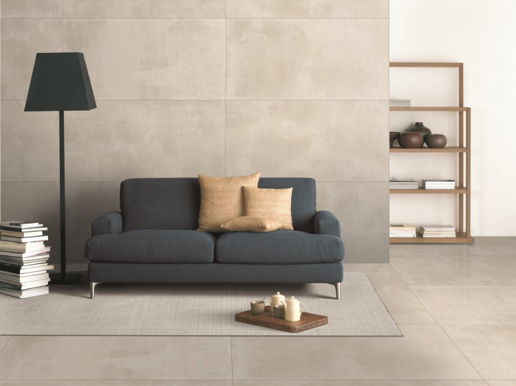 Универсальная плитка (керамогранит) Ennface Cementare Peach Matt 120x60 см