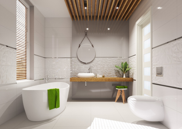 Настенная плитка Tubadzin Tonara white B STR 32,8x89,8 см