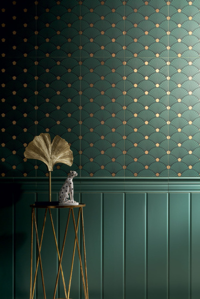 Настенный бордюр Tubadzin Timeless green 3 32,8x16 см Настенный бордюр Tubadzin Timeless green 3 32,8x16 см