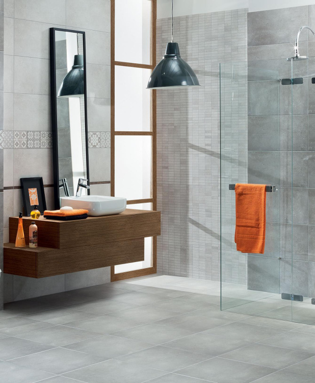 Настенная мозаика Duo szara 298 x 298 mm