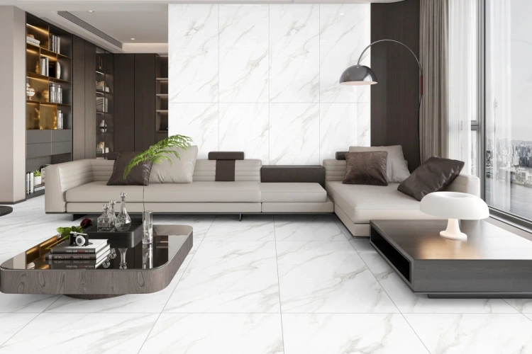 Универсальная плитка (керамогранит) Eternal Carrara Pearl Glossy 120x60 см Универсальная плитка (керамогранит) Eternal Carrara Pearl Glossy 120x60 см