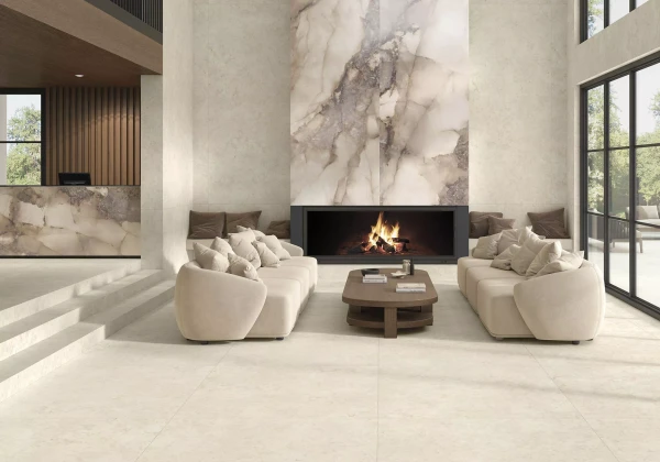 Универсальная плитка (керамогранит) Apavisa Lumen Ivory Polished 119.3x59.5 см
